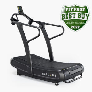 Cascade Ultra Runner CURVED TREADMILL 4 levels of magnetic resistance and 17″ wide slats
