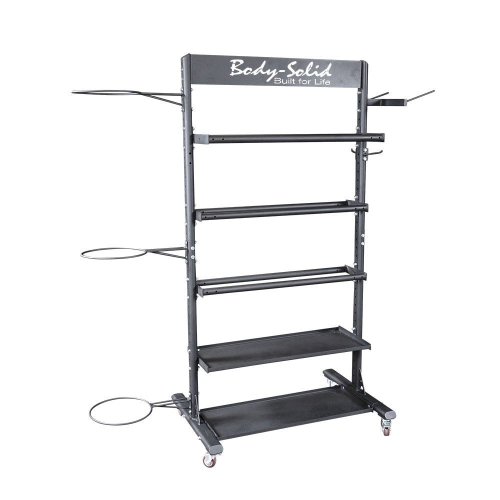 Body Solid Multi Accessory Storage Tower New