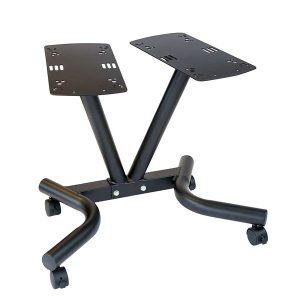 Body-Solid Tools Adjustable Dumbbell Stand with Locking Wheels