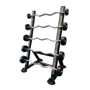 Urethane  Curl Bar Set with Rack