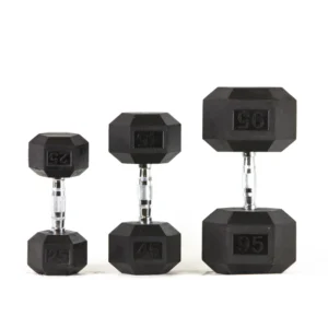Rubber Hex-Dumbbell set 5-100lb